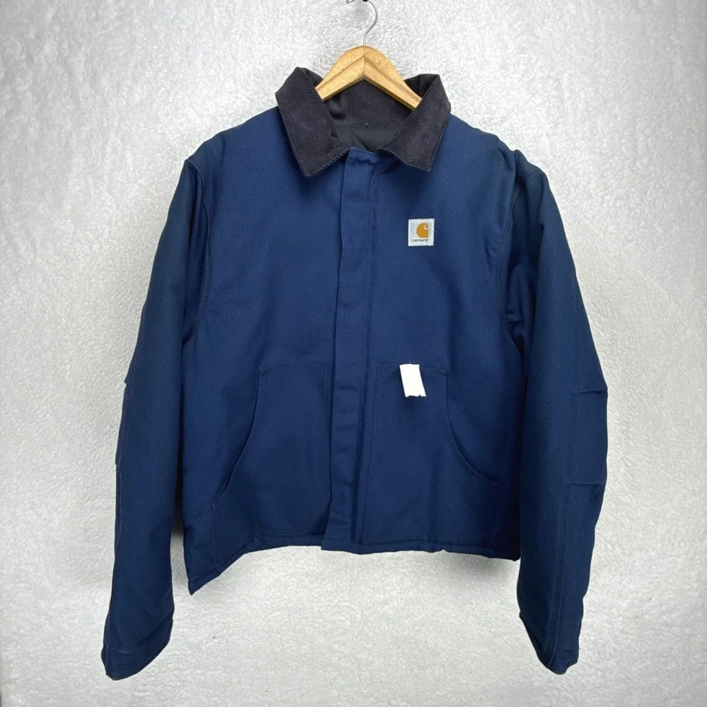 Carhartt Sandstone Jacket Arctic Quilt Lined Mens 50 Tall JQ1902 Navy NWT‎ NOS